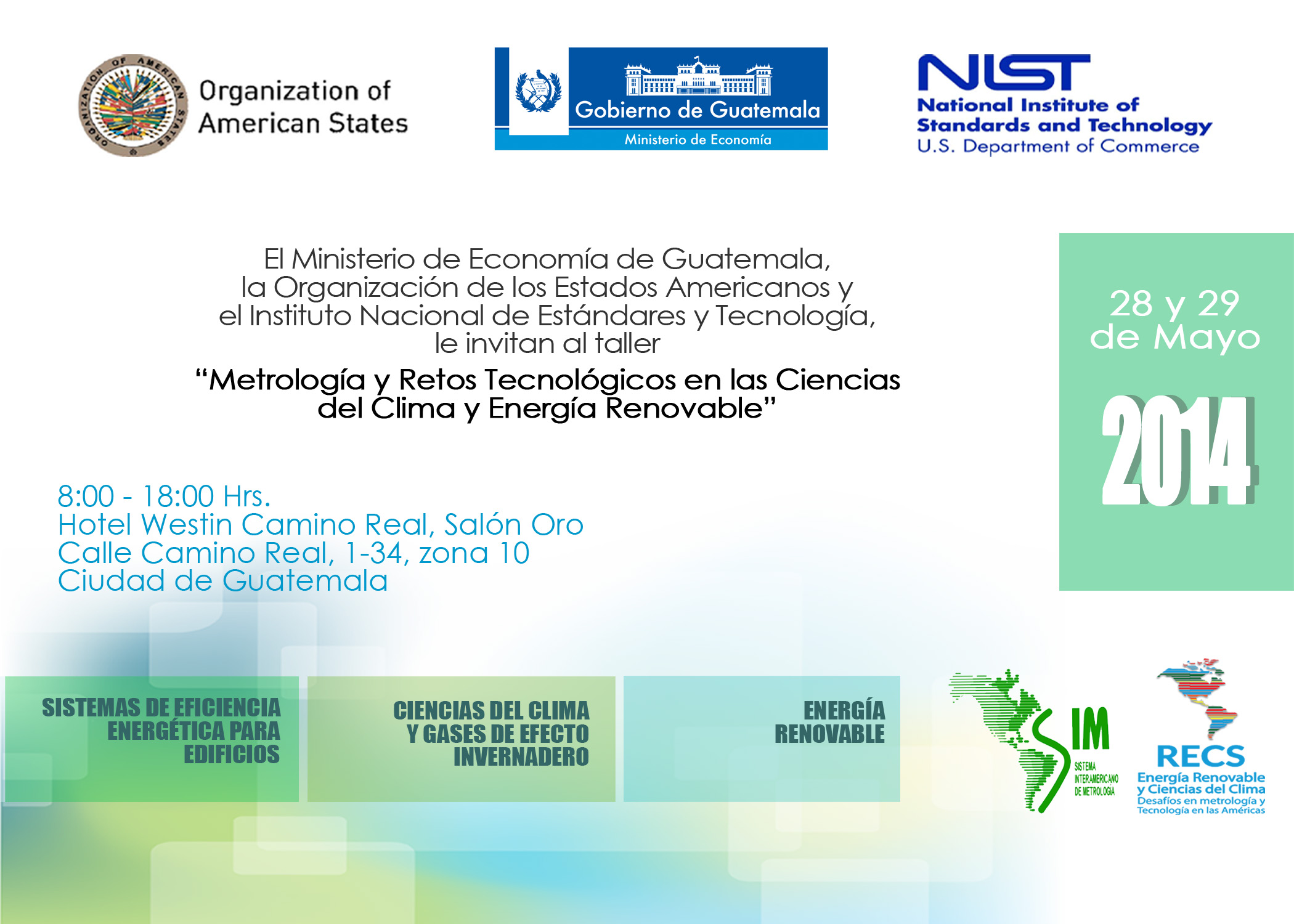 Taller Metrología y Retos Tecnolóicos en las Ciencias del Clima y Energía Renovable
